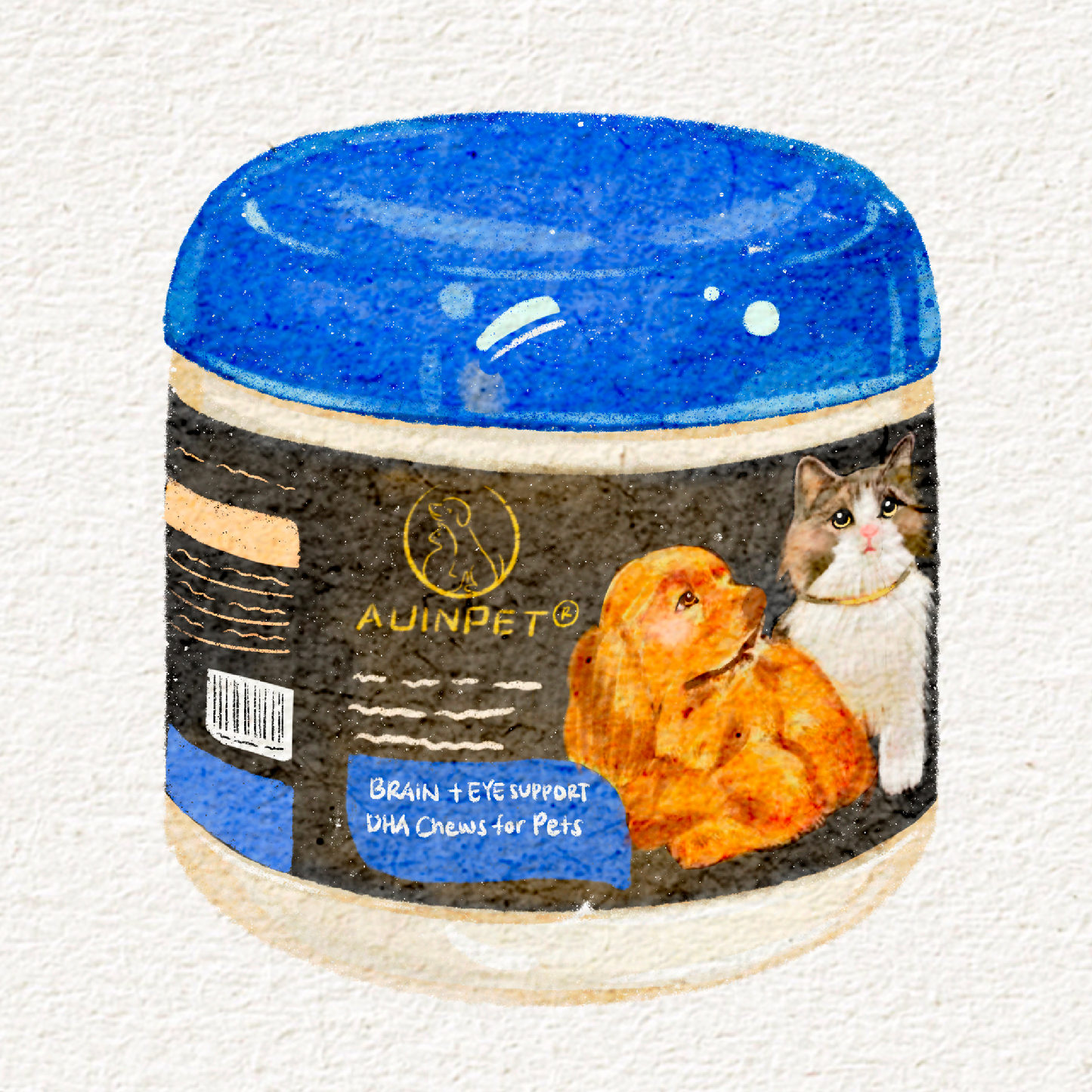 BRAIN + EYE SUPPORT DHA Chews For Pets | AUINPET