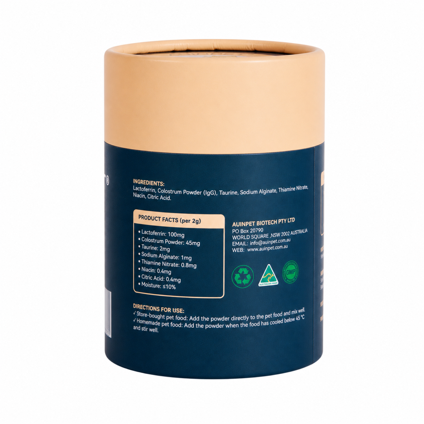 IMMUNE BOOST For Pets - Lactoferrin Peptide Powder