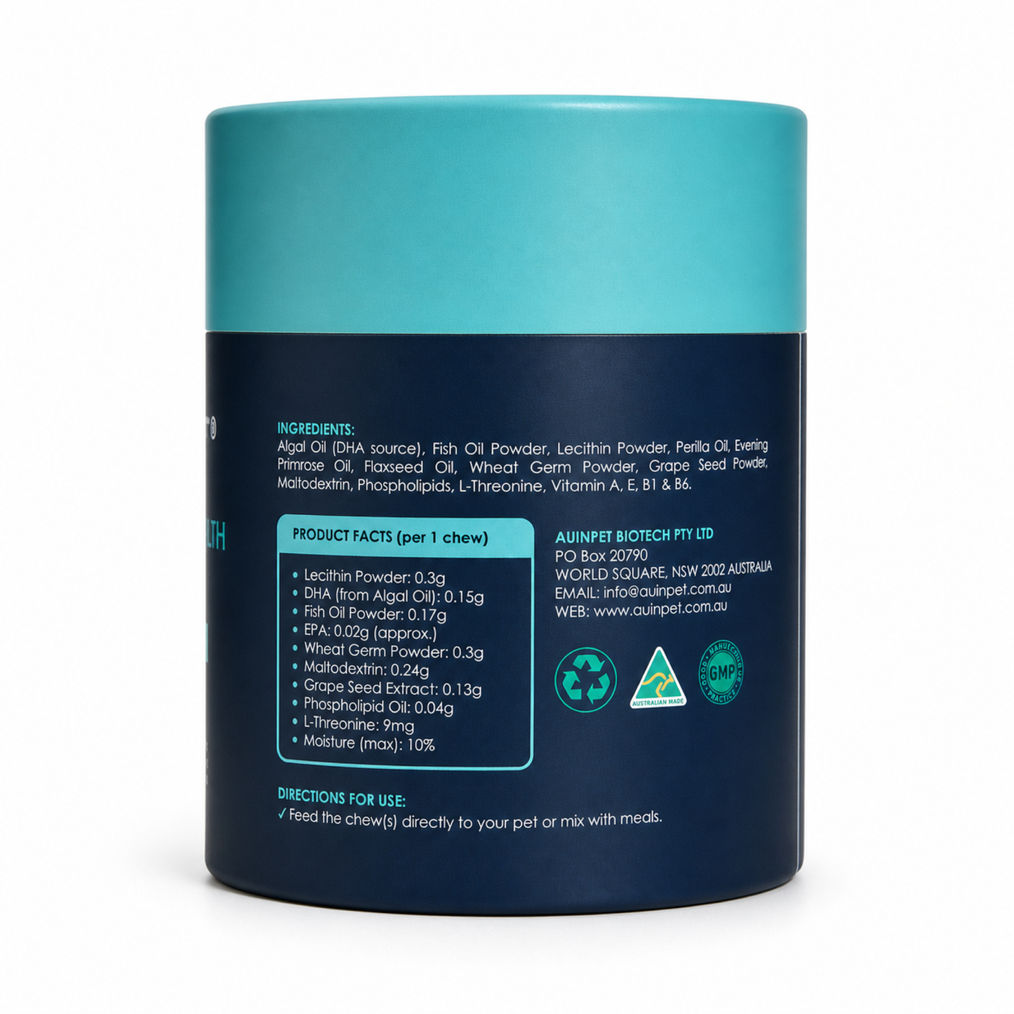 BRAIN & VISION HEALTH For Pets - Algal Oil + Fish Oil Chews